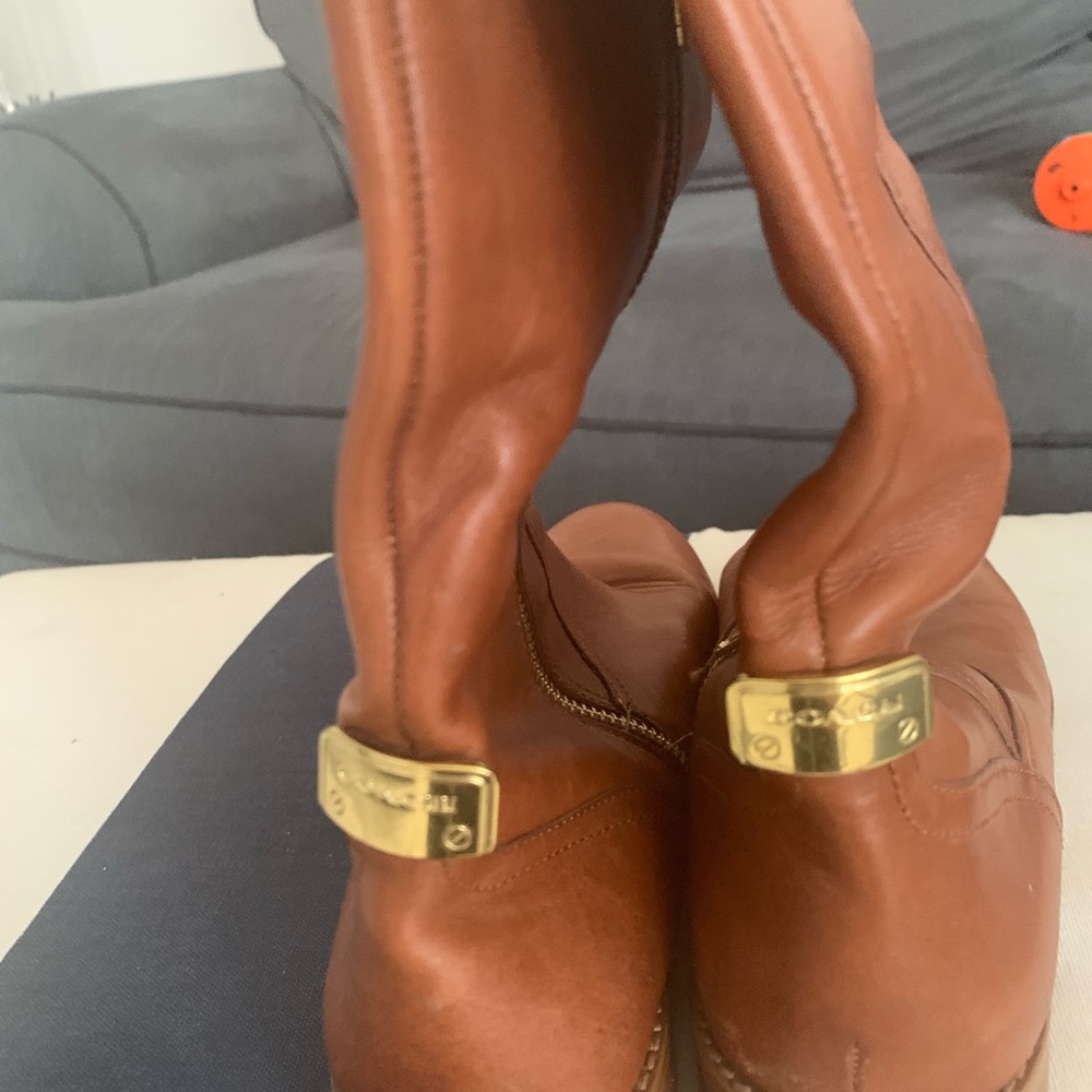 COACH saddle leather boots - Picture 7 of 7
